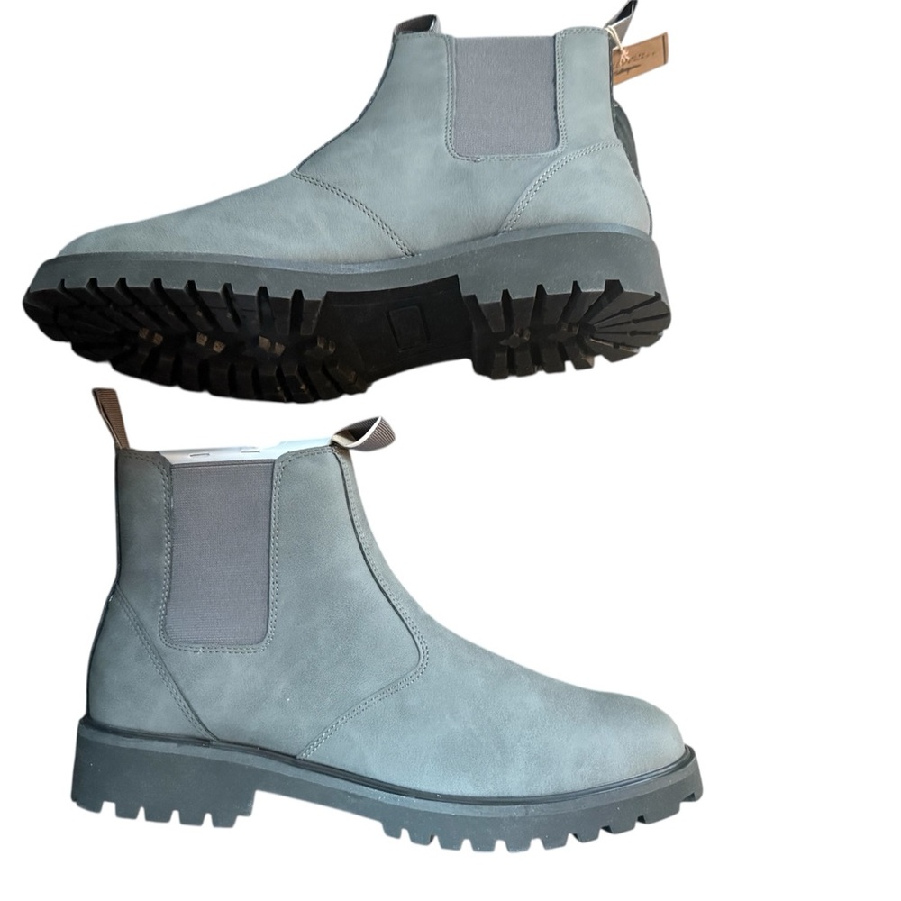 JBU Kai Slip and Water-Resistant Mens Chelsea Boot Grey New in Box with Tag - Picture 6 of 14